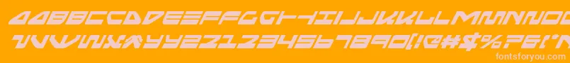 Шрифт seariderfalconsuperital – розовые шрифты на оранжевом фоне