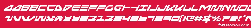 seariderfalconsuperital Font – White Fonts on Red Background
