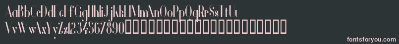 VanityBoldNarrow Font – Pink Fonts on Black Background