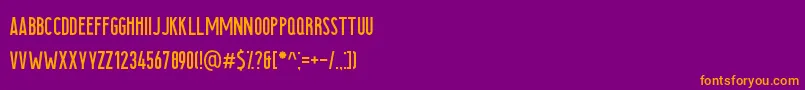 Searocks Font – Orange Fonts on Purple Background