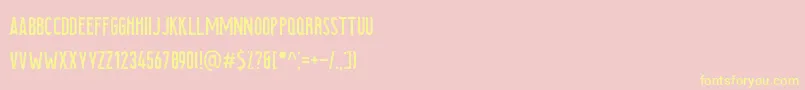 Searocks Font – Yellow Fonts on Pink Background