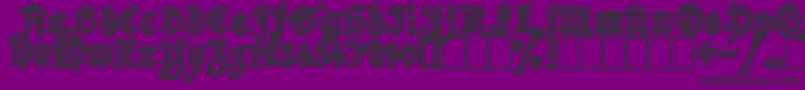 Season of the Witch Font – Black Fonts on Purple Background