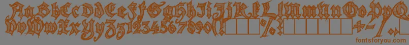 Season of the Witch Font – Brown Fonts on Gray Background