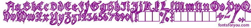 Season of the Witch Font – Purple Fonts on White Background