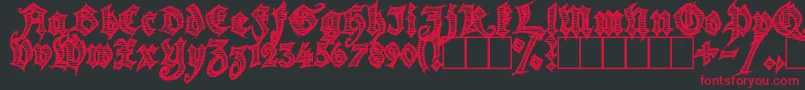 Season of the Witch Font – Red Fonts on Black Background