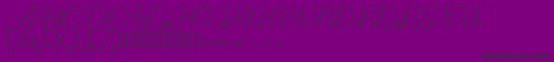 SeattleScriptDemo Font – Black Fonts on Purple Background