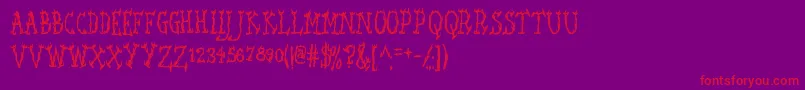 SEAWFA   Font – Red Fonts on Purple Background