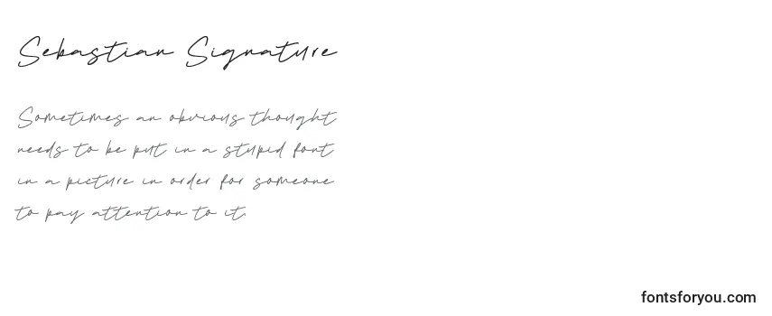 Sebastian Signature Font