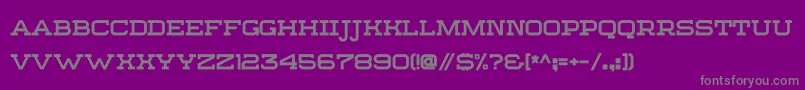 Sebastien Slab Round FREEWARE-Schriftart – Graue Schriften auf violettem Hintergrund