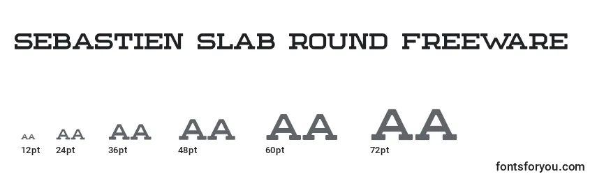 Sebastien Slab Round FREEWARE Font Sizes