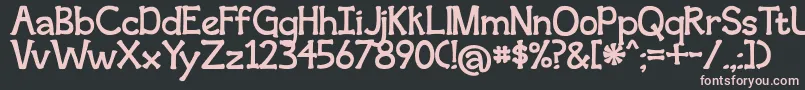 second breakfast Font – Pink Fonts on Black Background