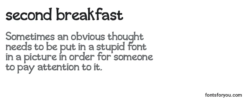 Шрифт Second breakfast