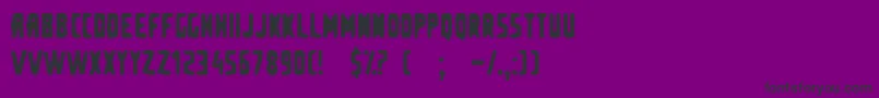 フォントsecond hand shop – 紫の背景に黒い文字