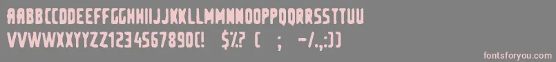 フォントsecond hand shop – 灰色の背景にピンクのフォント