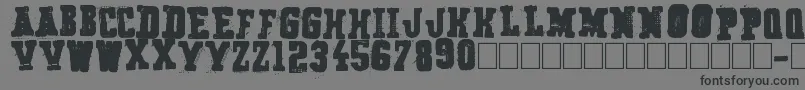 フォントSecret Agency – 黒い文字の灰色の背景