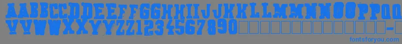 Secret Agency Font – Blue Fonts on Gray Background