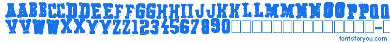 Шрифт Secret Agency – синие шрифты на белом фоне