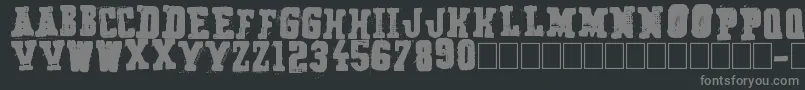 Secret Agency Font – Gray Fonts on Black Background
