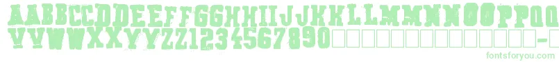 Secret Agency-fontti – vihreät fontit valkoisella taustalla