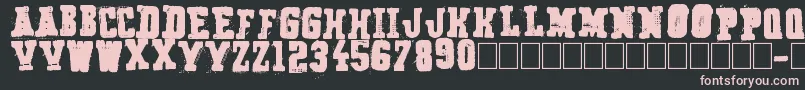 Secret Agency Font – Pink Fonts on Black Background
