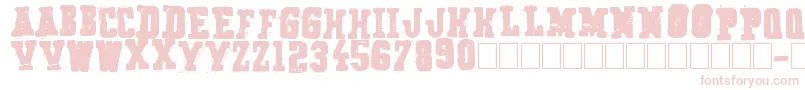 フォントSecret Agency – 白い背景にピンクのフォント