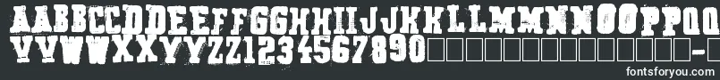 Secret Agency Font – White Fonts on Black Background