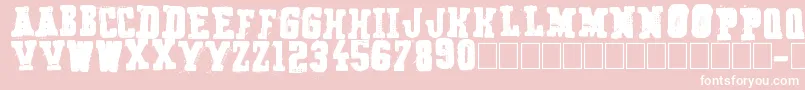 Secret Agency Font – White Fonts on Pink Background