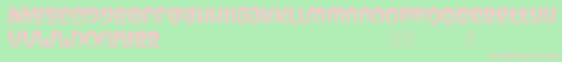 Secret Midnight Font – Pink Fonts on Green Background