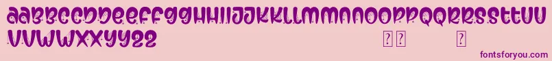 Secret Midnight Font – Purple Fonts on Pink Background