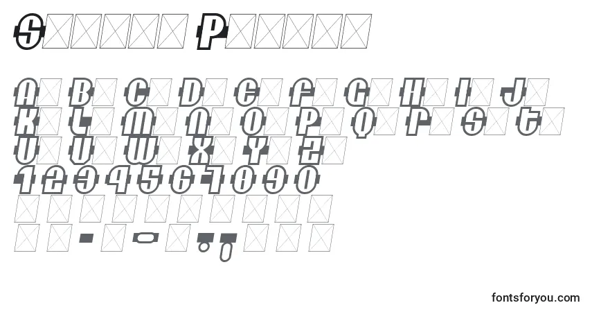 Шрифт Secret Planet – алфавит, цифры, специальные символы