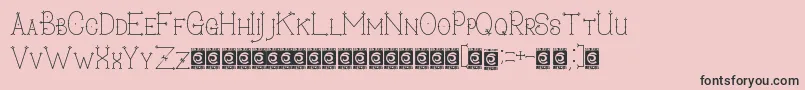 SecretDarling PersonalUse Font – Black Fonts on Pink Background