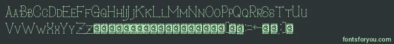 SecretDarling PersonalUse Font – Green Fonts on Black Background