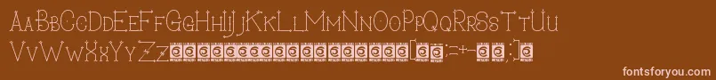 SecretDarling PersonalUse Font – Pink Fonts on Brown Background