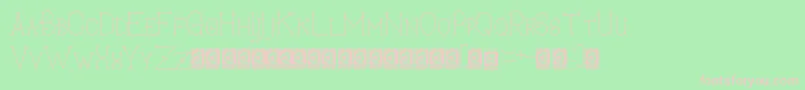 SecretDarling PersonalUse Font – Pink Fonts on Green Background