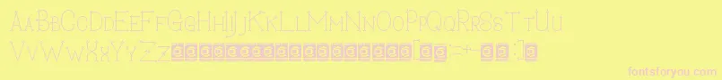 SecretDarling PersonalUse Font – Pink Fonts on Yellow Background