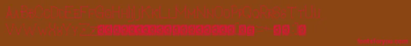 SecretDarling PersonalUse Font – Red Fonts on Brown Background
