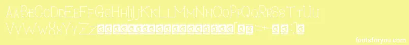 Weitere Informationen zur SecretDarling PersonalUse-Schriftart SecretDarling PersonalUse-Schriftart – Weiße Schriften auf gelbem Hintergrund