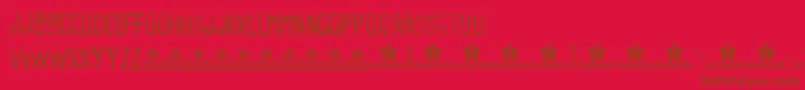 SEDEX PERSONAL USE    Font – Brown Fonts on Red Background