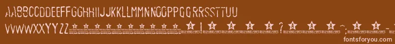 SEDEX PERSONAL USE    Font – Pink Fonts on Brown Background