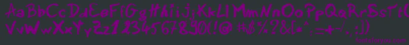 sedna Font – Purple Fonts on Black Background