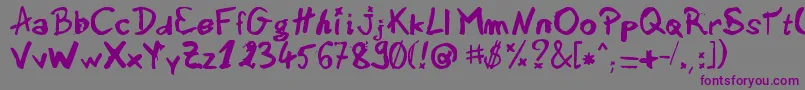 Шрифт sedna – фиолетовые шрифты на сером фоне