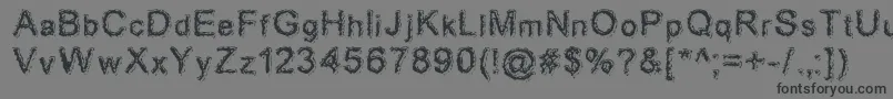 Acidd Font – Black Fonts on Gray Background