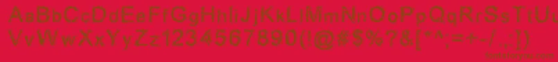 Acidd Font – Brown Fonts on Red Background