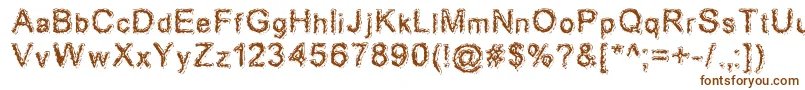 Acidd Font – Brown Fonts on White Background