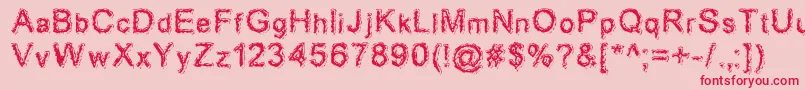 Acidd Font – Red Fonts on Pink Background