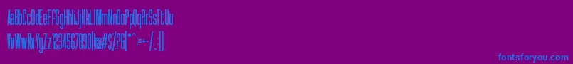 フォントSee You At the Movies 2 – 紫色の背景に青い文字