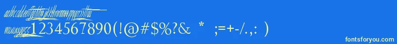 See you tomorrow bright and early Font – Yellow Fonts on Blue Background