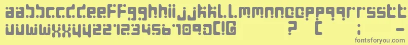 SEEDS Font – Gray Fonts on Yellow Background