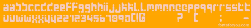 SEEDS Font – Pink Fonts on Orange Background
