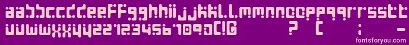 SEEDS Font – Pink Fonts on Purple Background